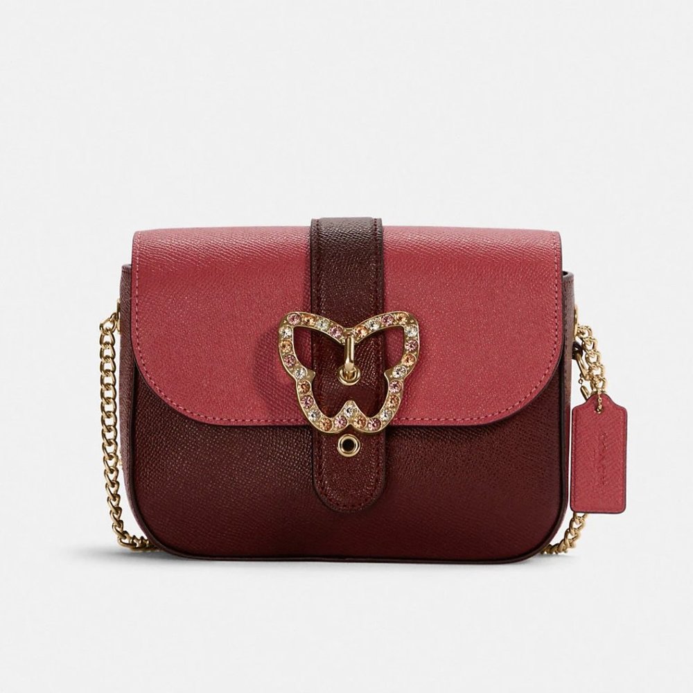 Coach Gemma Crossbody in Colorblock With Butterfly Buckle C6796 NWT